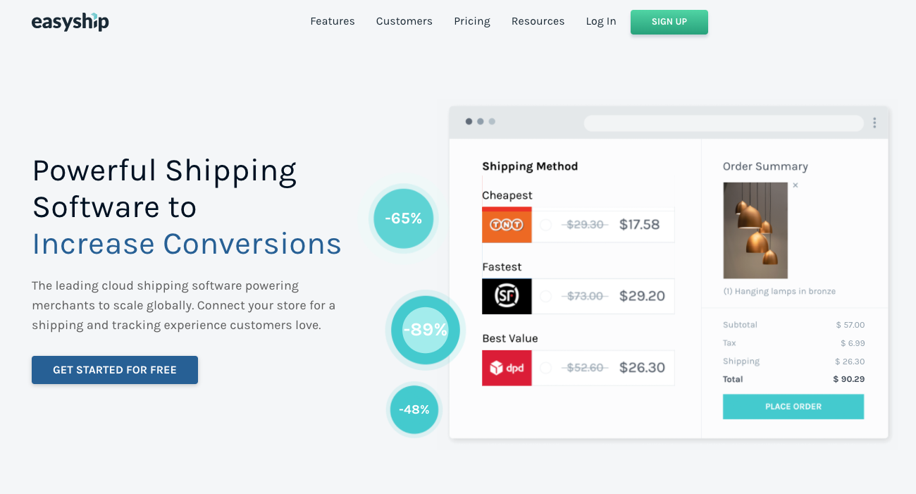 How to setup shipping for Shopify and get free calculated shipping rates
